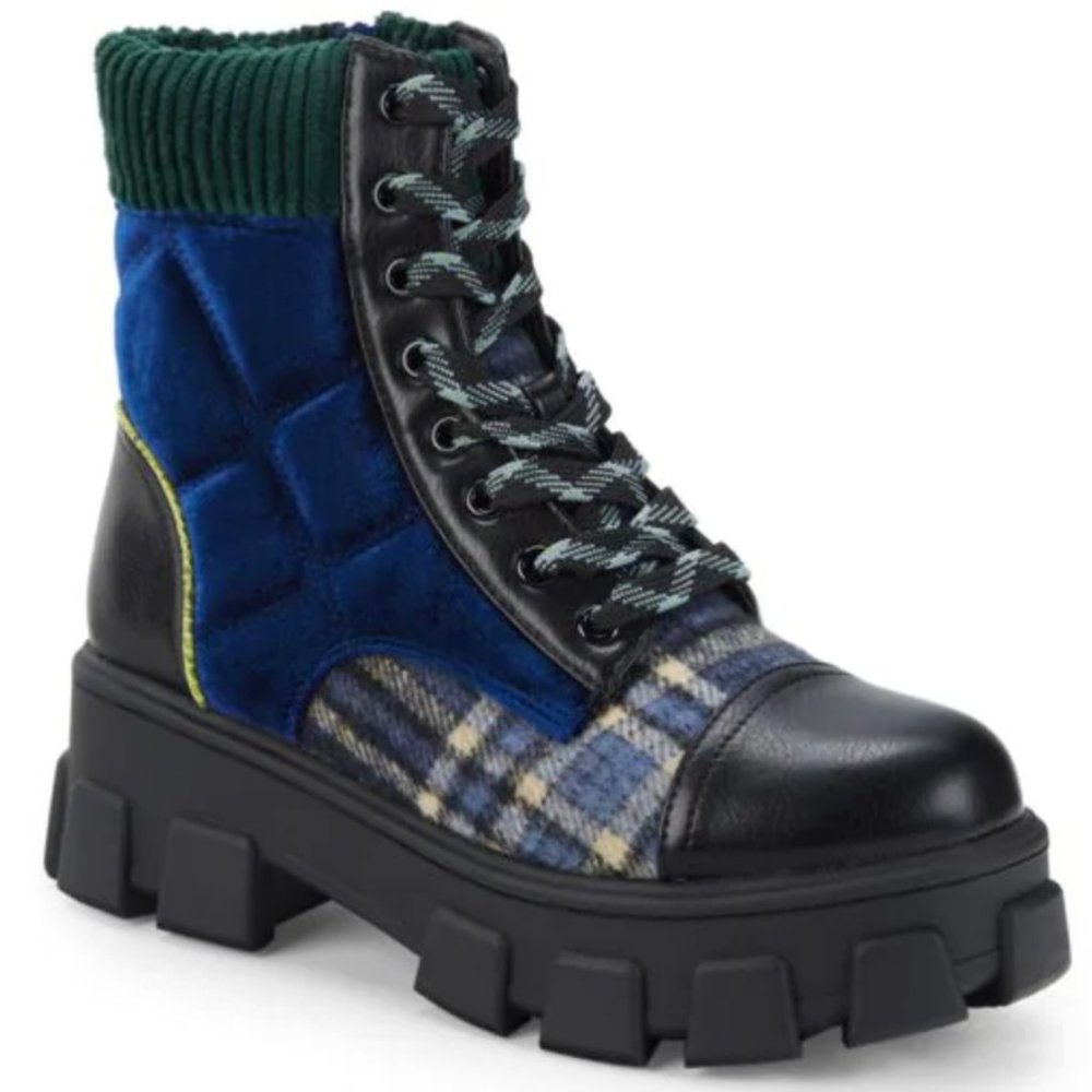 Circus by Sam Edelman Navy Multi Pattern Darren Mid Calf Boot